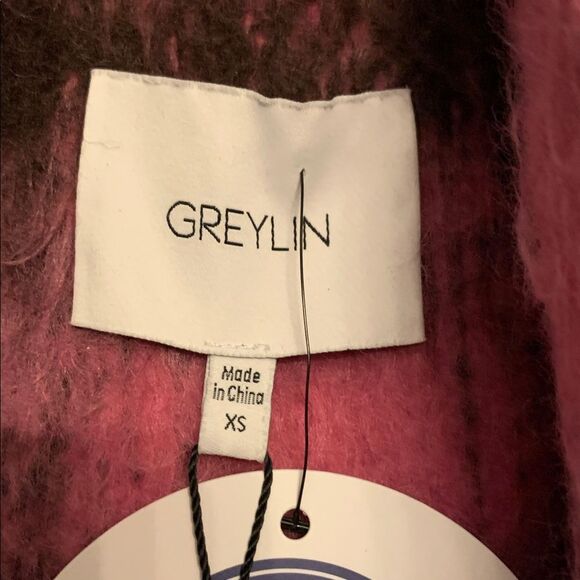 Greylin Reggie Brush Plaid Jacket Fuchsia Size XS - Picture 4 of 6